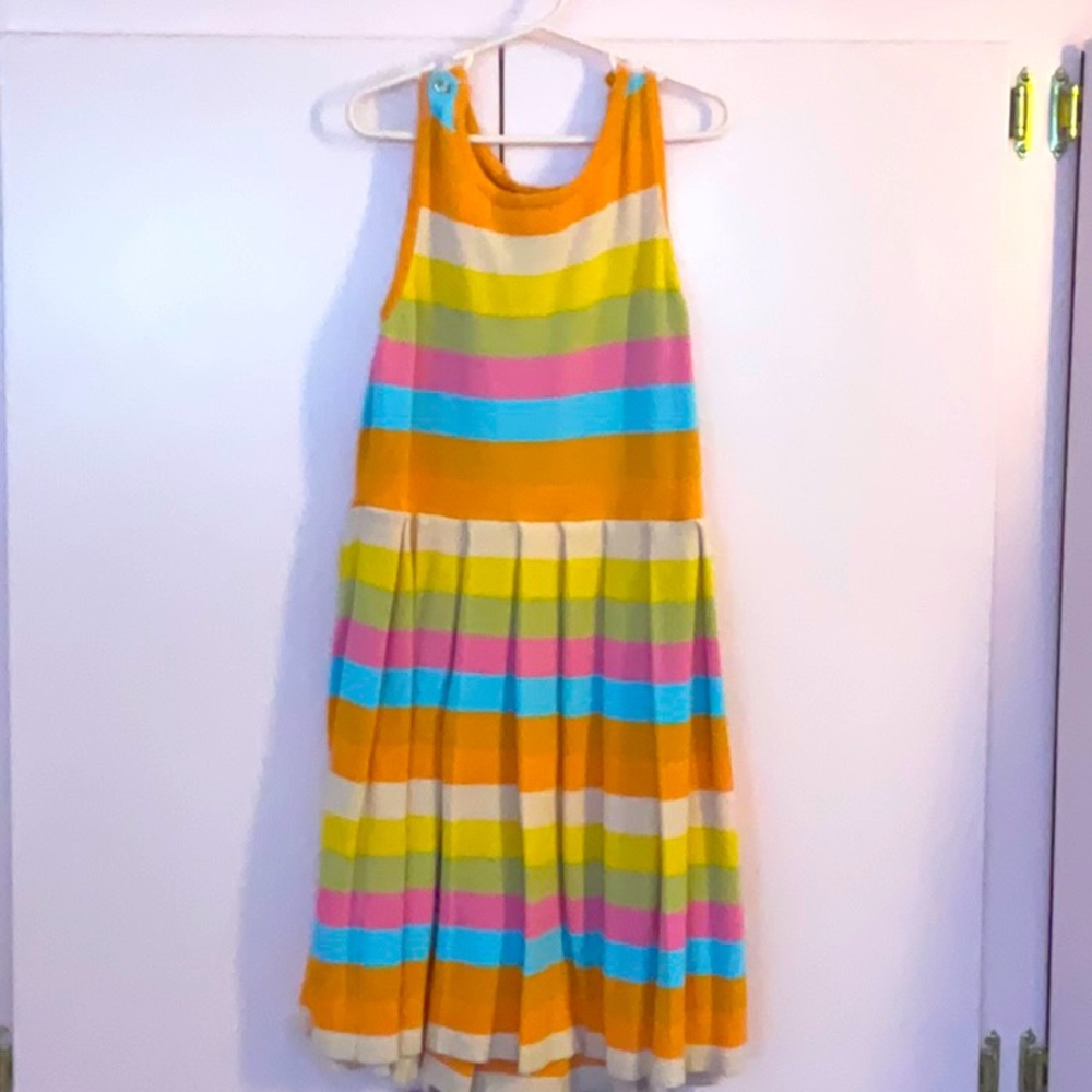 Janie and Jack Orange/Multicolored Casual Dress, Size 10